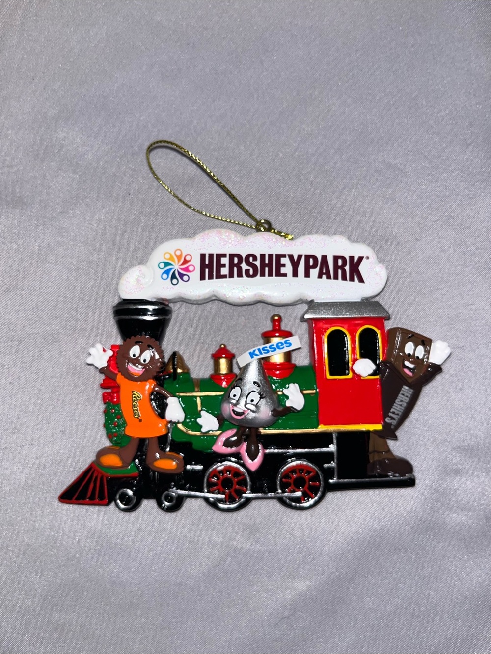 Hershey's Hersheypark Kisses Train Hanging Ornament Multicolor 2022